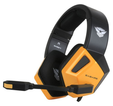 Casque micro EASARS GAMING EASARS SPARKLE JAUNE PR PC 7.1