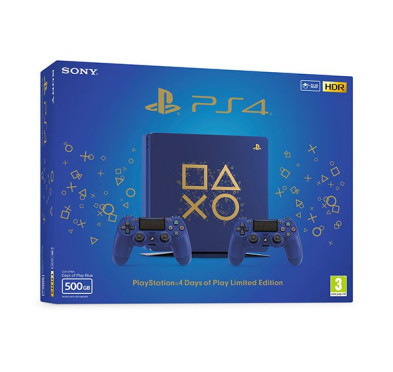 PS4 Sony SLIM 500G Blue Limited Edition