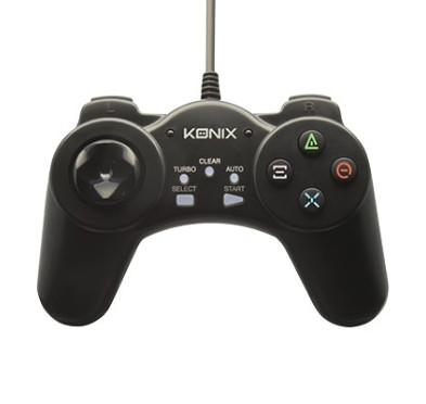 Controller et manette de jeux Konix Manette filaire noire pour PC 61881186717