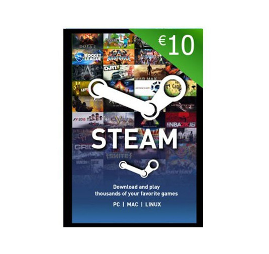 Codes de recharge Steam 10Euros STEAM10