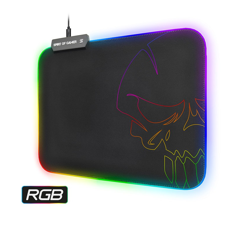 Tapis souris gaming Spirit of gamer LED RGB 10 MODES M