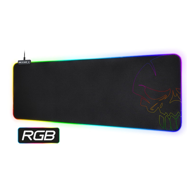 Tapis Gamer Tunisie Tapis souris XXL Spirit of gamer LED RGB