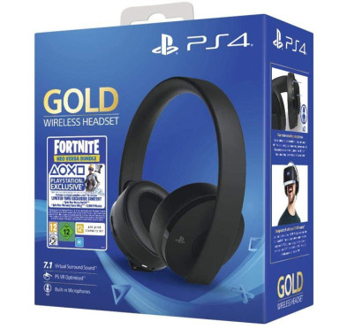 Casque micro Sony PS4 WIRELESS GOLD FORTNITE NEO BUNDLE