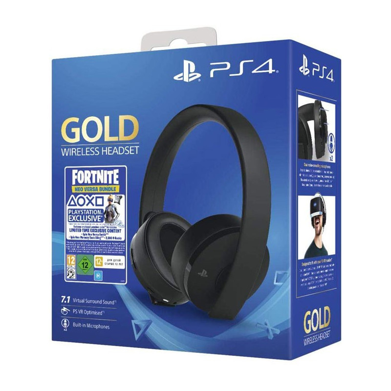 Casque micro Sony PS4 WIRELESS GOLD FORTNITE NEO BUNDLE - Scoop gaming