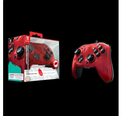 Accessoires Nintendo PDP Filiaire CAMOUFLAGE RED