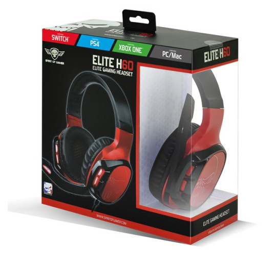 CASQUE MICRO SPIRIT OF GAMER RED ELITE H60
