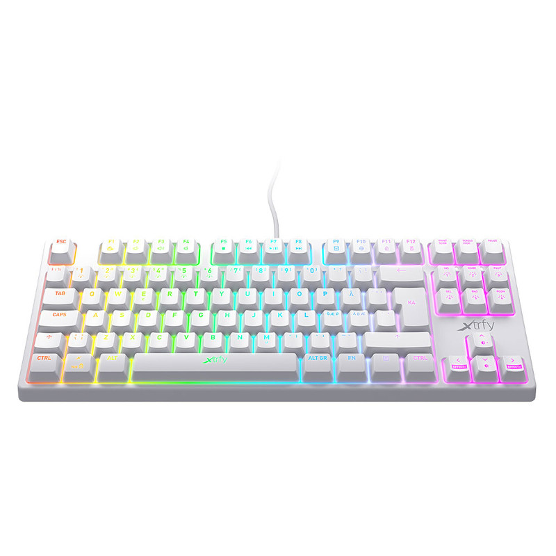 Clavier Xtrfy K4 RGB TENKEYLESS WHITE MECHANICAL Clavier Xtrfy K4 RGB TENKEYLESS WHITE MECHANICAL
