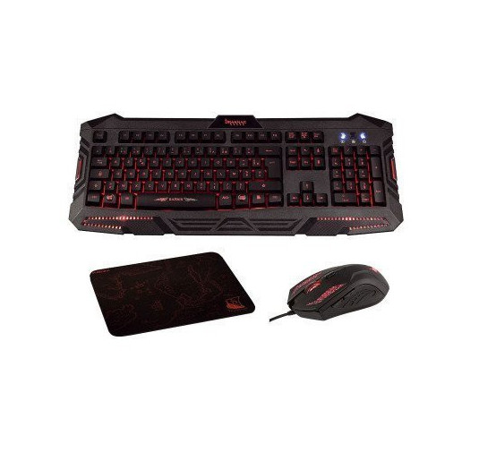 Pack Clavier, Souris & Tapis Konix Drakkar Raider