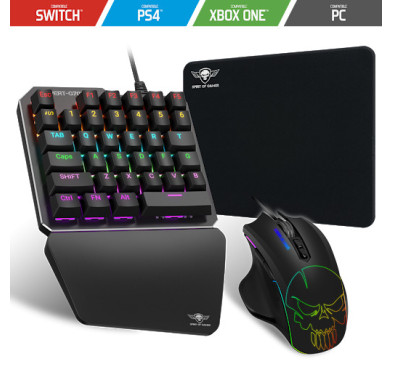 Pack Gaming Spirit of gamer Xpert Gameboard G700: mini clavier + souris + tapis