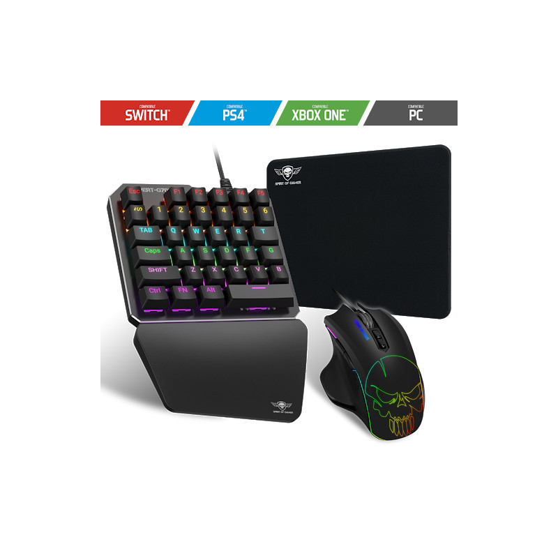 Pack Gaming Spirit of gamer Xpert Gameboard G700: mini clavier +