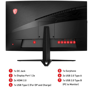 Ecran Gaming MSI Optix MAG272C 27 "Full HD 165Hz