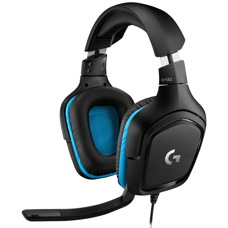 Casque Gamer Filaire Logitech G432, Son 7.1 Surround, DTS Headphone Casque Gamer Filaire Logitech G432, Son 7.1 Surround, DTS Headphone