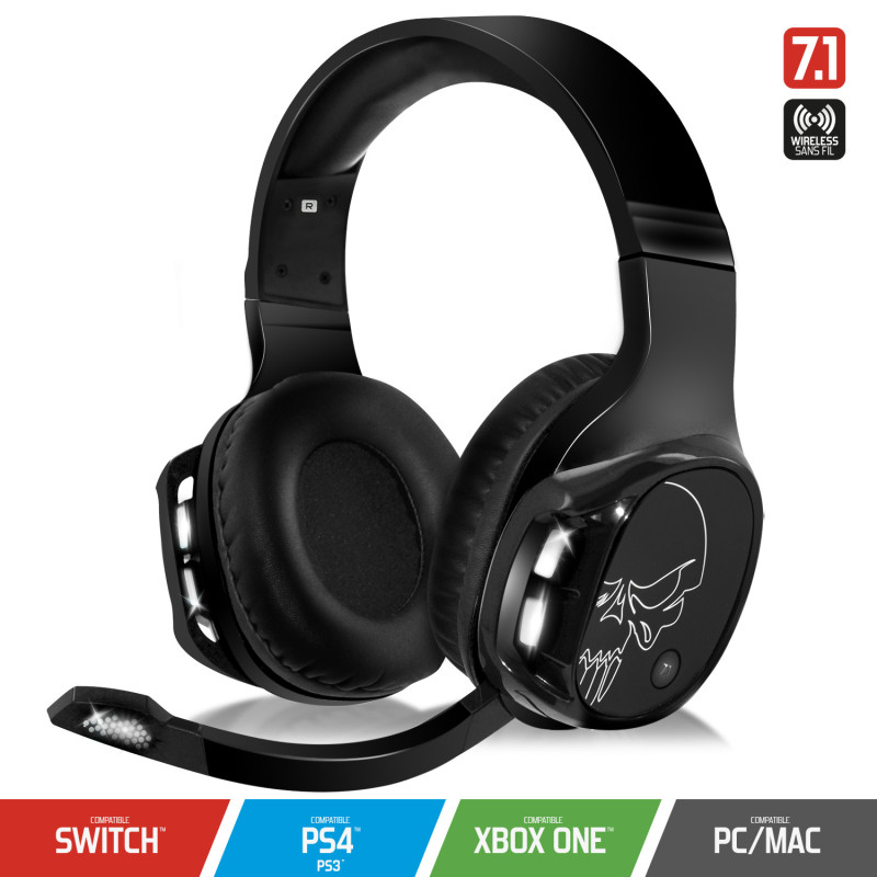 Casque Gamer - Son non compressé HDMI : 7.1 - 3 modes de