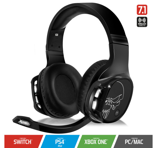 Casque Gaming SPIRIT OF GAMER XPERT H1100 sans fil - SON VIRTUEL 7.1