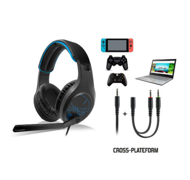 Casque SPIRIT OF GAMER ELITE H20 avec Microphone - Multiplateforme