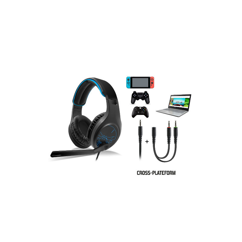 Casque SPIRIT OF GAMER ELITE H20 avec Microphone - Multiplateforme Casque SPIRIT OF GAMER ELITE H20 avec Microphone - Multiplateforme
