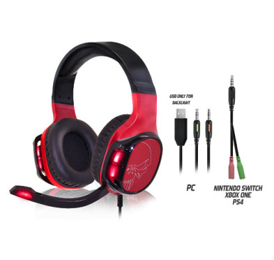 CASQUE MICRO SPIRIT OF GAMER RED ELITE H60