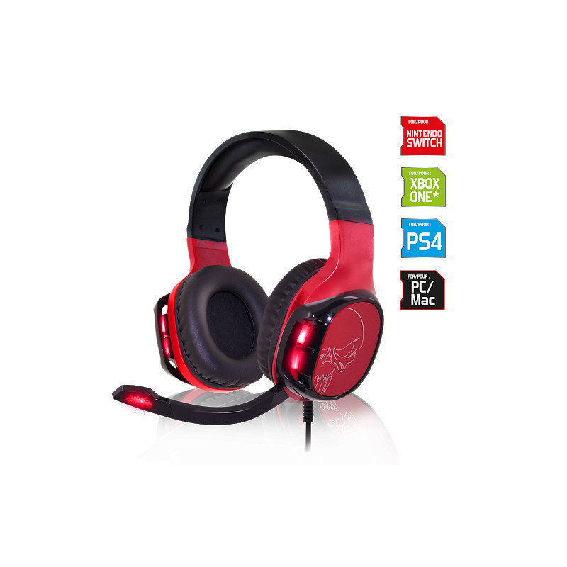 CASQUE MICRO SPIRIT OF GAMER RED ELITE H60