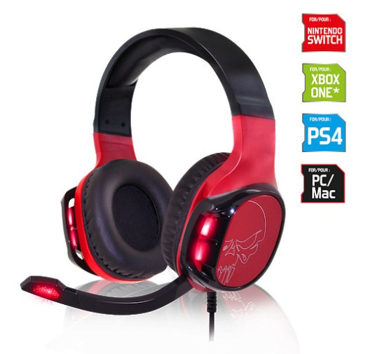 CASQUE MICRO SPIRIT OF GAMER RED ELITE H60