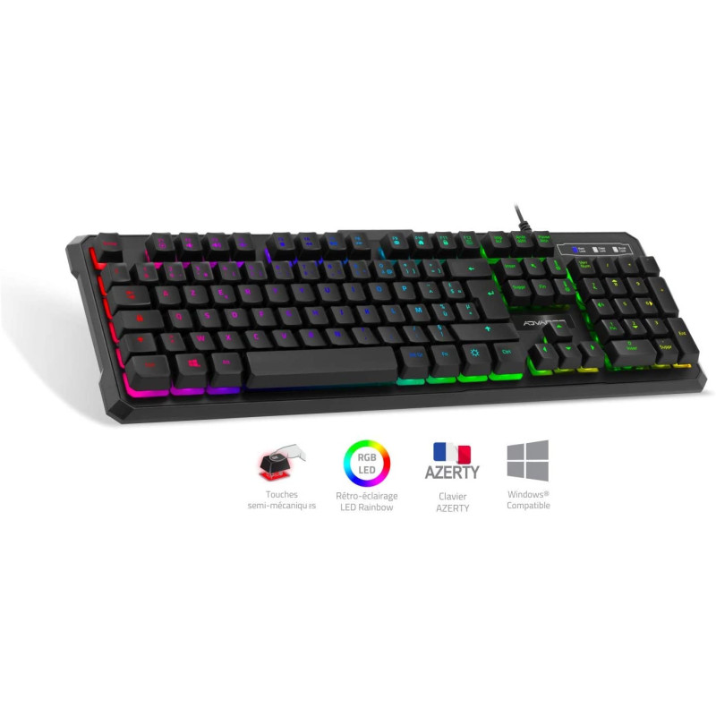 Clavier ADVANCE semi mechanical GTA 230 RGB