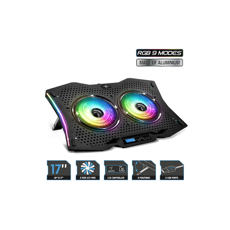 SPIRIT OF GAMER – AIRBLADE 1200 – Support PC Portable Ventilé RGB