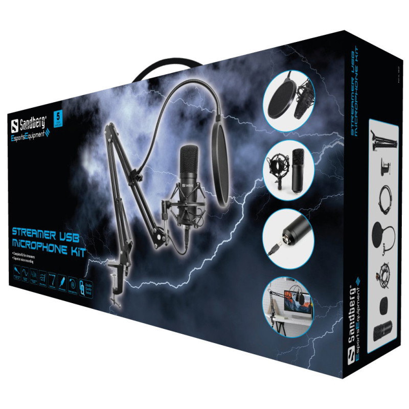 MICROPHONE Kit SANDBERG STREAMER USB