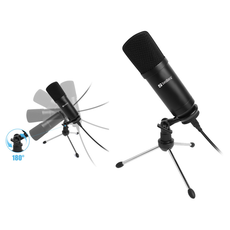 MICROPHONE USB SANDBERG STREAMER MICROPHONE USB SANDBERG STREAMER