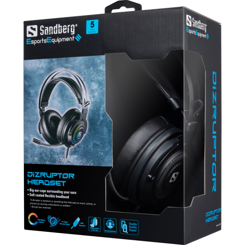 Casque SANDBERG DIZRUPTOR USB 7.1