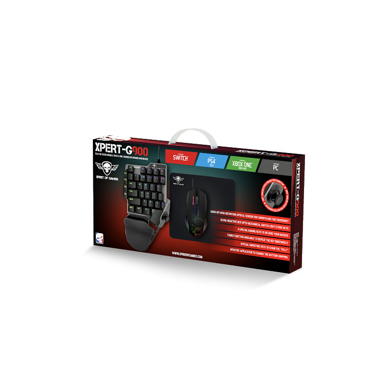 Pack Spirit of Gamer XPERT-G900: Clavier Gamer mécanique + Souris + tapis