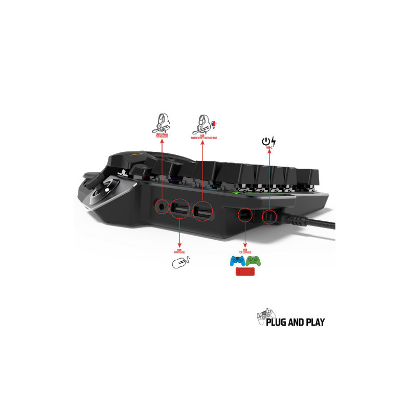 Pack Spirit of Gamer XPERT-G900: Clavier Gamer mécanique + Souris + tapis