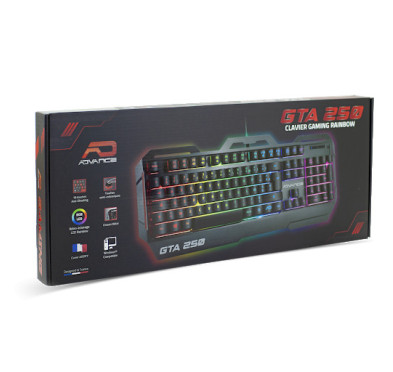 CLAVIER GAMING ADVANCE RGB SEMI-MECANIQUE GTA250