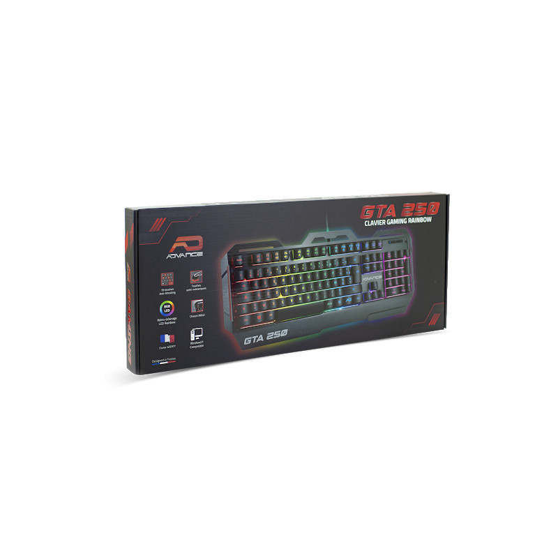 CLAVIER GAMING ADVANCE RGB SEMI-MECANIQUE GTA250 CLAVIER GAMING ADVANCE RGB SEMI-MECANIQUE GTA250
