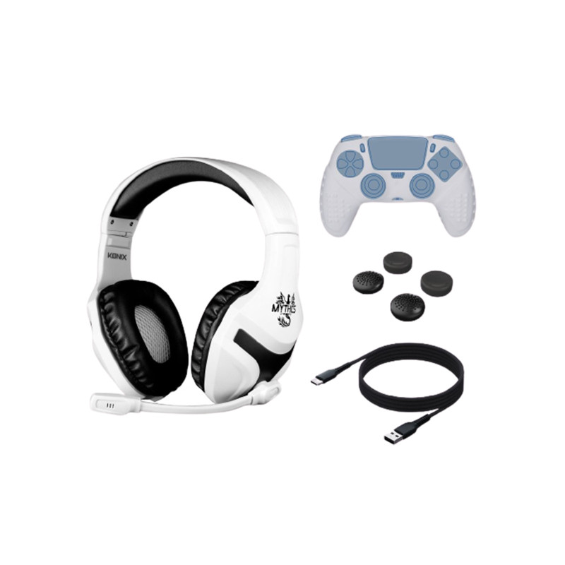 STARTER PACK PS5 KONIX MYTHICS CASQUE+PROTEGE MAN