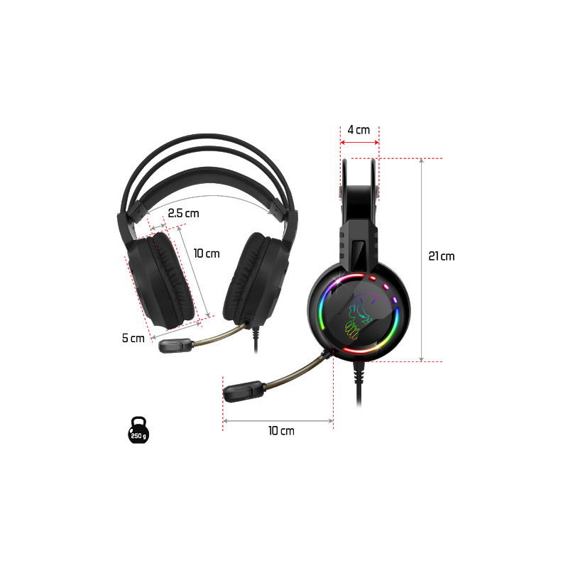 Casque Gamer SPIRIT OF GAMER PRO H7 RGB