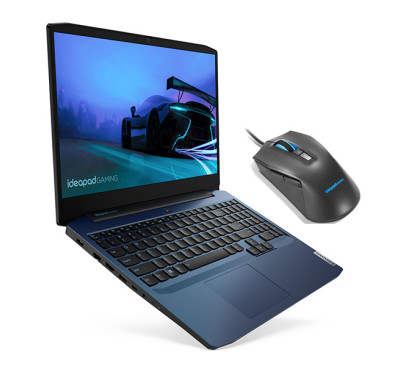 Pc portable LENOVO Gaming 3  R5-4600H, écran 15.6", Blue, GTX1650TI-16