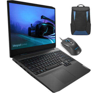 Pc portable LENOVO Gaming 3 I7-10é, écran 15.6", Black-24G