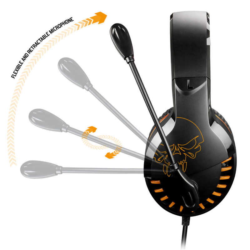 Casque Gaming Spirit of Gamer PRO-H3 Multiplateforme - Noir & Orange