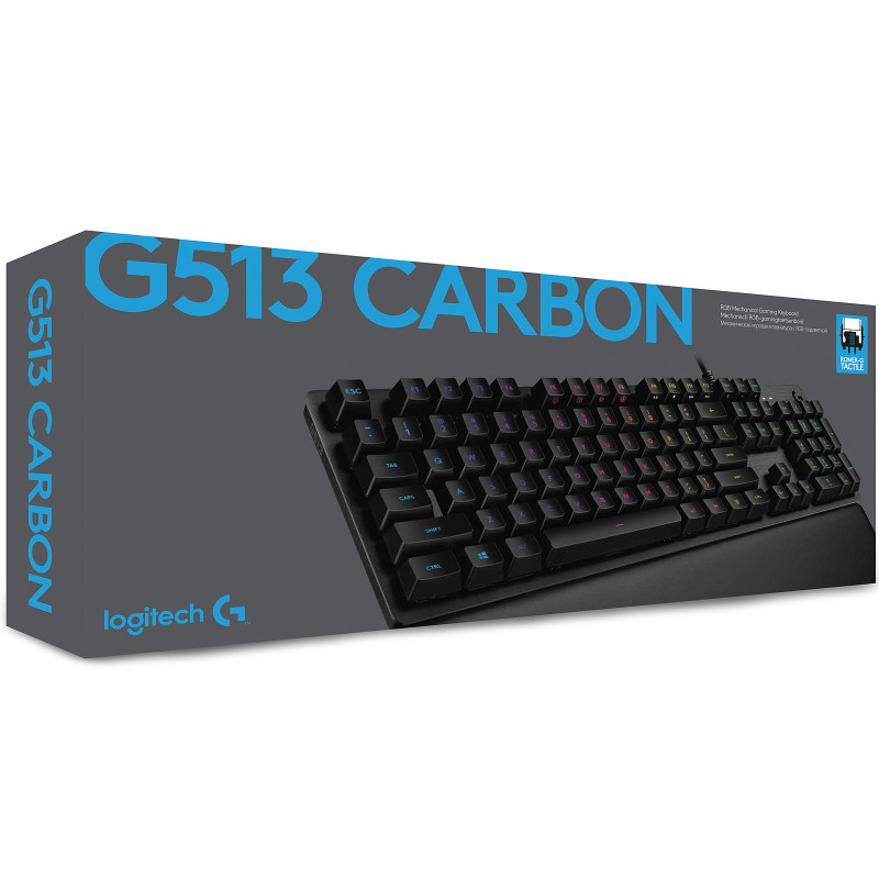 LOGITECH CLAVIER GAMER G513 CARBON RGB MECHANICAL