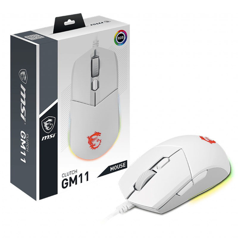SOURIS MSI CLUTCH GM11 WHITE