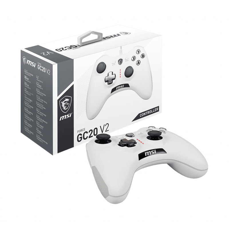 MANETTE MSI FORCE GC20 V2 WHITE MANETTE MSI FORCE GC20 V2 WHITE