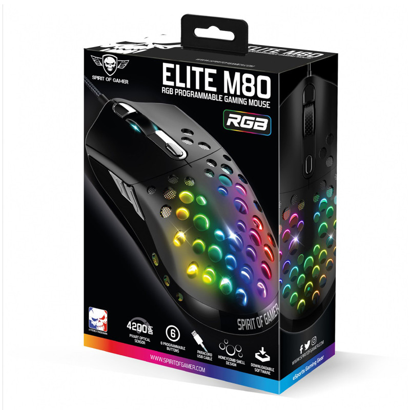 SOURIS Gamer ELITE-M80 SOG RGB