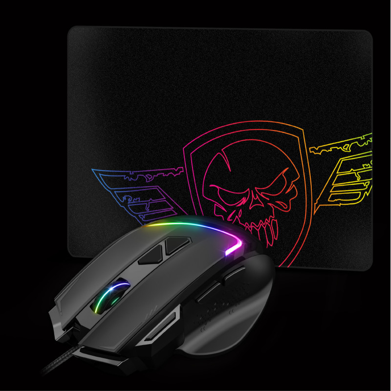 Pack Souris Gamer PRO-M3 RGB + Tapis souris