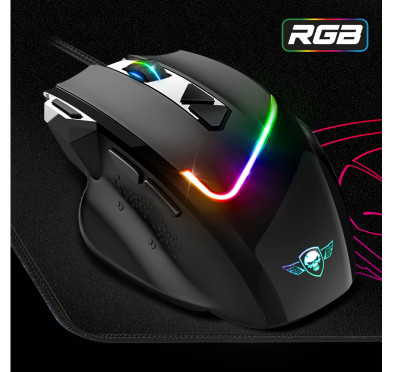 Pack Souris Gamer PRO-M3 RGB + Tapis souris