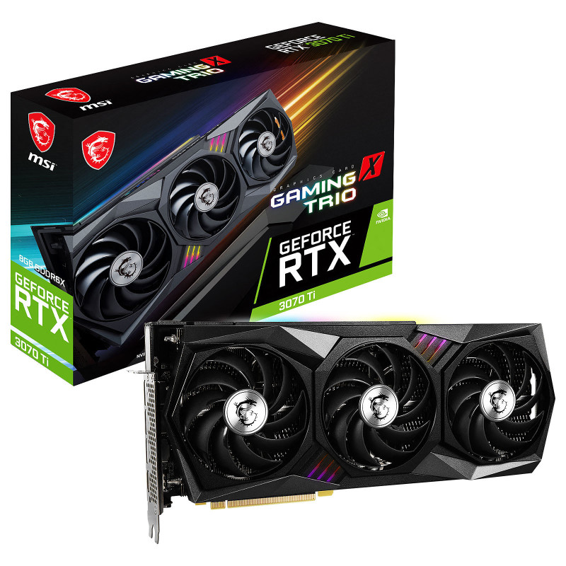 Carte Graphique MSI GeForce RTX 3070 Ti GAMING X TRIO 8G Carte Graphique MSI GeForce RTX 3070 Ti GAMING X TRIO 8G