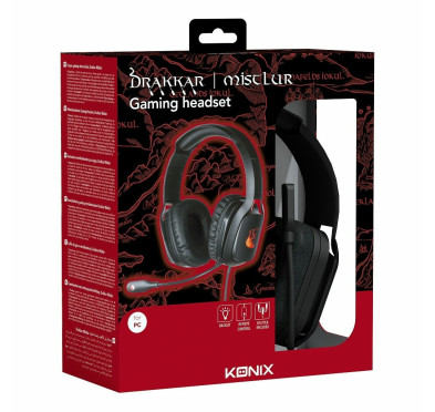 Casque GAMER Konix Drakkar Mistlur 2.0 pour PC , PS4 et, Nintendo Switch Avec Prise USB Et Jack