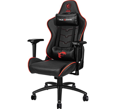 Chaise Gamer MSI MAG CH120 X, FULL BLACK WITH RED