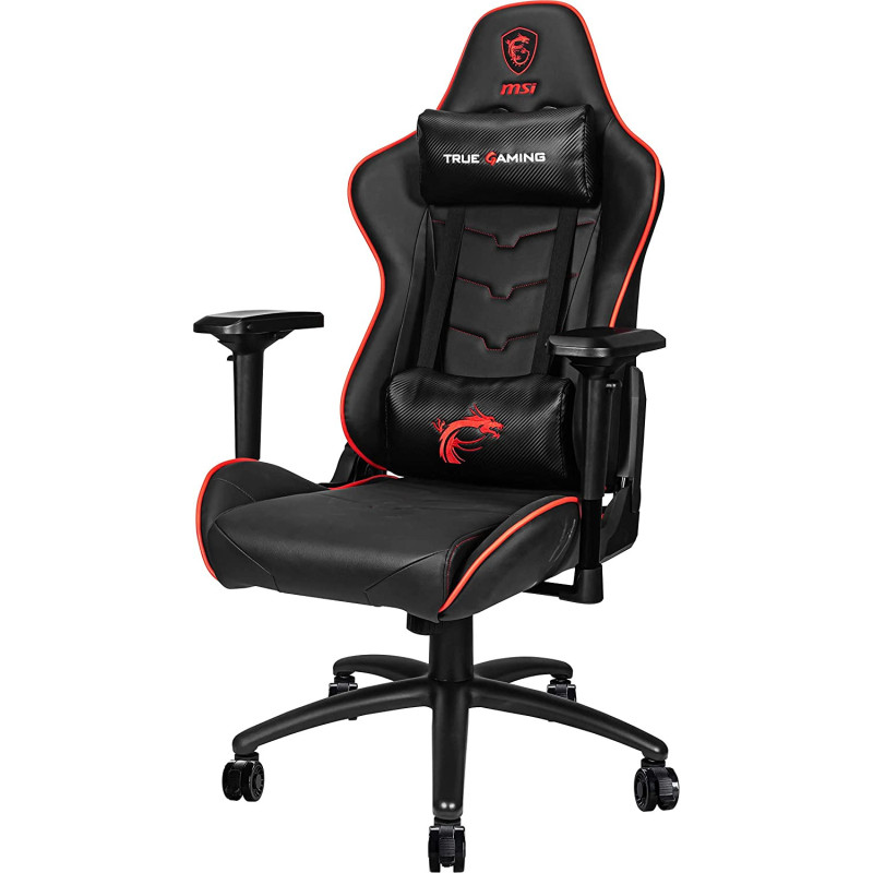 Chaise Gamer MSI MAG CH120 X, FULL BLACK WITH RED