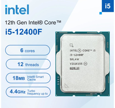 INTEL CORE I5 12400F 2.5GHZ 18MB 1700 BOX