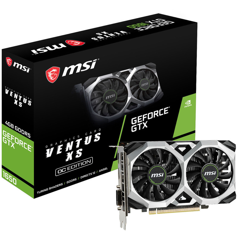 MSI CARTE GRAPHIQUE GTX1650 VENTUS XS 4G OC