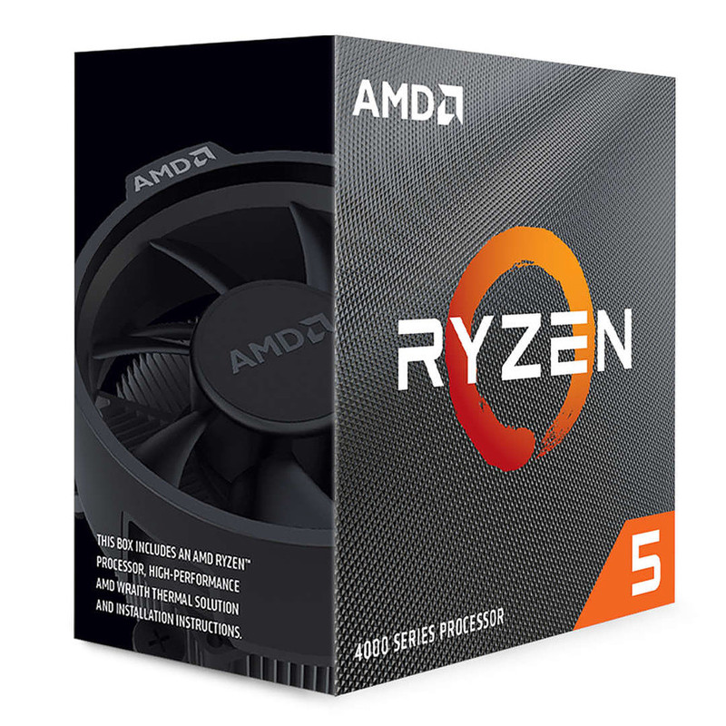 Processeur AMD Ryzen™5-4500 Wraith Stealth, 6 Core, 12 fils, 11Mo Smart Cache, Up to 4.1GHz